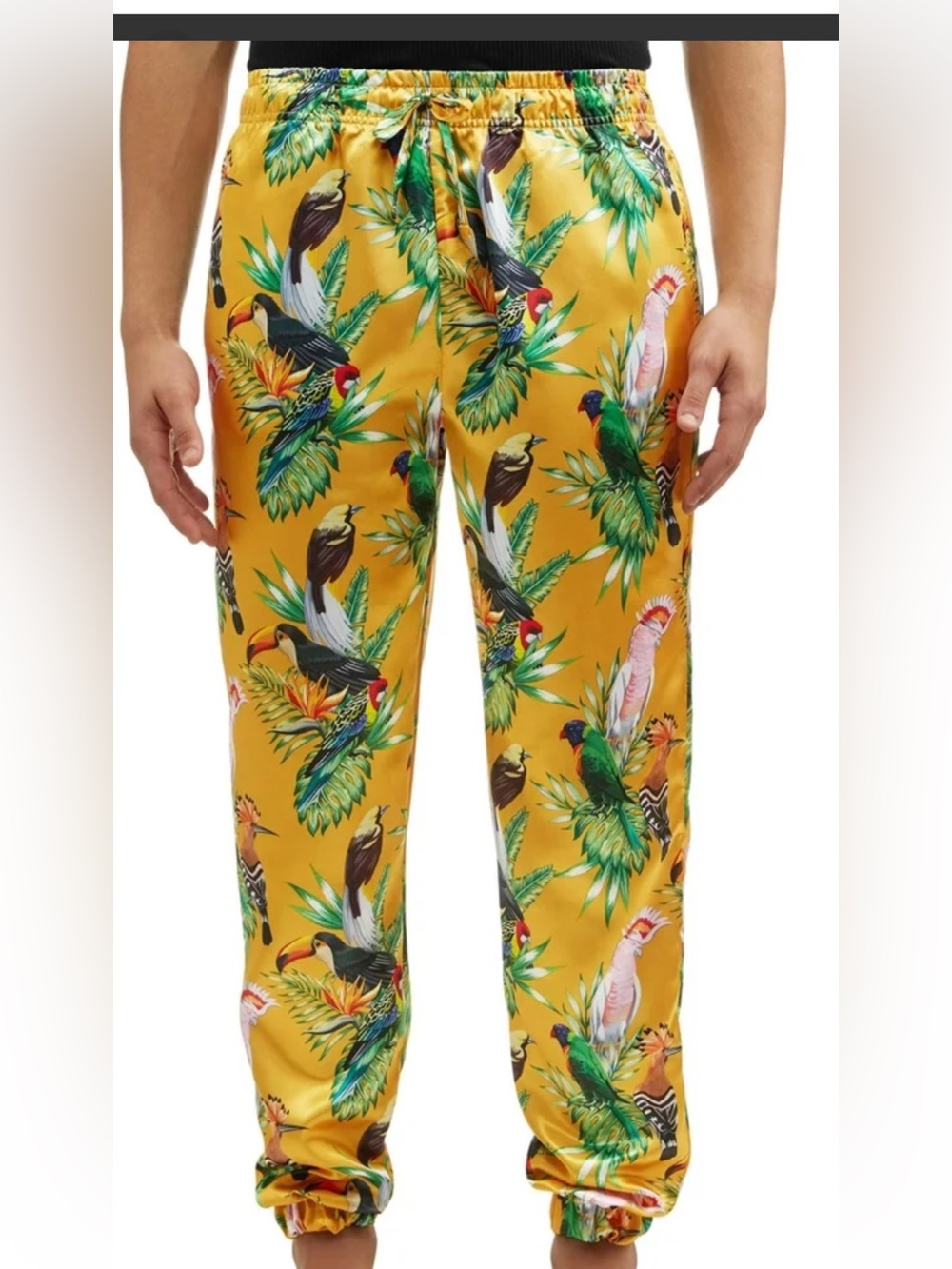 Mad Engine Unisex/Men Sizing Birds of Paradise Jogger Style Lounge Pants Mens XL